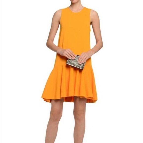 ISSA London Tangerine Sleeveless Cocktail Dress Size M